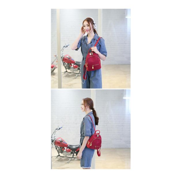 2017 New Waterproof Nylon Double Shoulder Bag Women's Fashion Street Oxford Cloth Backpack