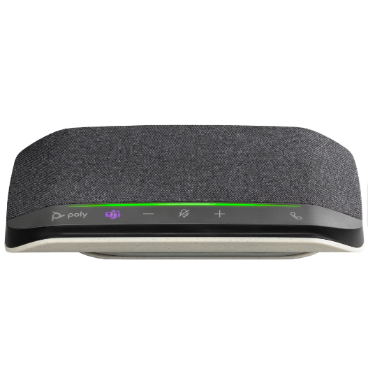 HP Poly Sync 10-M - Speakerphone hands-free - wired - USB-A, USB-C - silver - Certified for Microsoft Teams