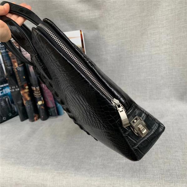 Authentic Real Crocodile Skin Password Coded Businessmen Briefcase Laptop Bag Genuine Alligator Leather Male Handbag