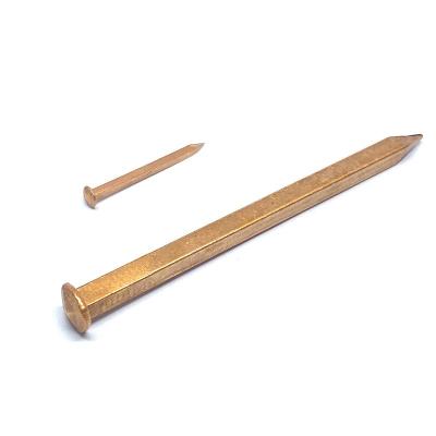 Rose Head Square Copper Nails durável, 76.2MM x 4,0 pregos lisos da pata