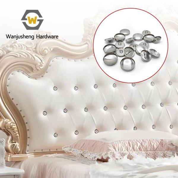 Sofa Buttons Fabric-Covered Buttons Upholstered Button Blanks Metal Buttons Coat Buttons Round Fabric-Covered Buttons