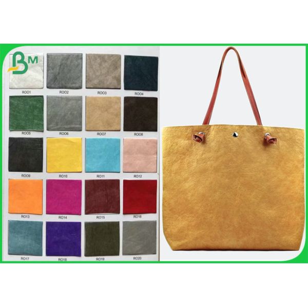 1056D 1443R washable dupont tyvek fabric paper for shopping bags tear resistant 1056D 1443R papier en tissu imperméable à l'eau pour sacs de magasinage résistant aux larmes