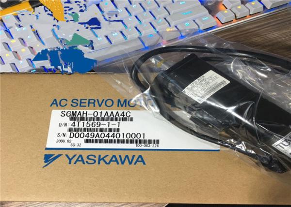 O Absolute avaliado de 16 bits da saída 100W de YASKAWA codifica o SERVO MOTOR RPM da C.A. de SGMAH-01AAA4C: 3000