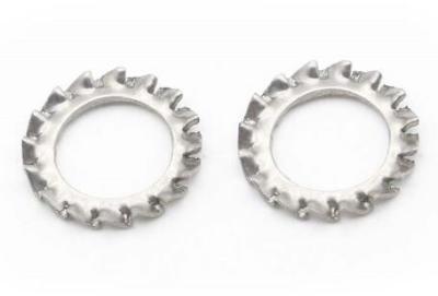 DIN6798J Serrated Lock Steel Flat Washers Internal Teeth Stainless Steel Material