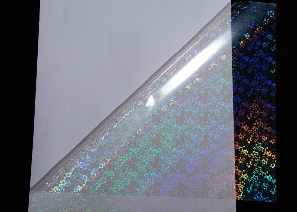 Hot Sell A4 Size Self-adhesive Transparent Holographic Cold Lamination Film with Liner Holographic Stickers Smooth and Glossy