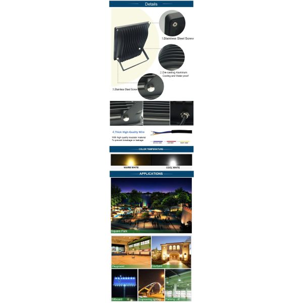 10в к на открытом воздухе СИД 100в делает центром внимания температуру -20 до 60 ℃ работая водостойкую