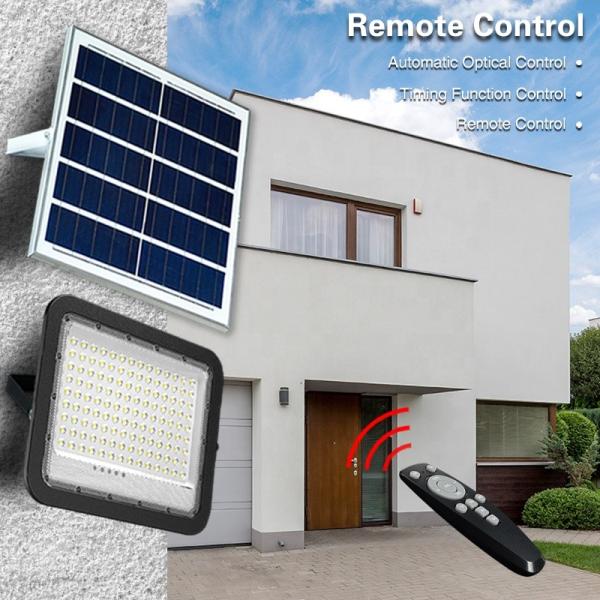 Luz de inundação conduzida solar 50w da segurança IP65 ajustável 100w 200W 300w 400w