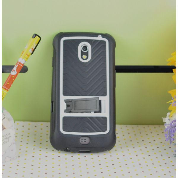 Black Portable PC And TPU Samsung Galaxy Nexus i9250 Case,  Stand Cell Phone Skin Case