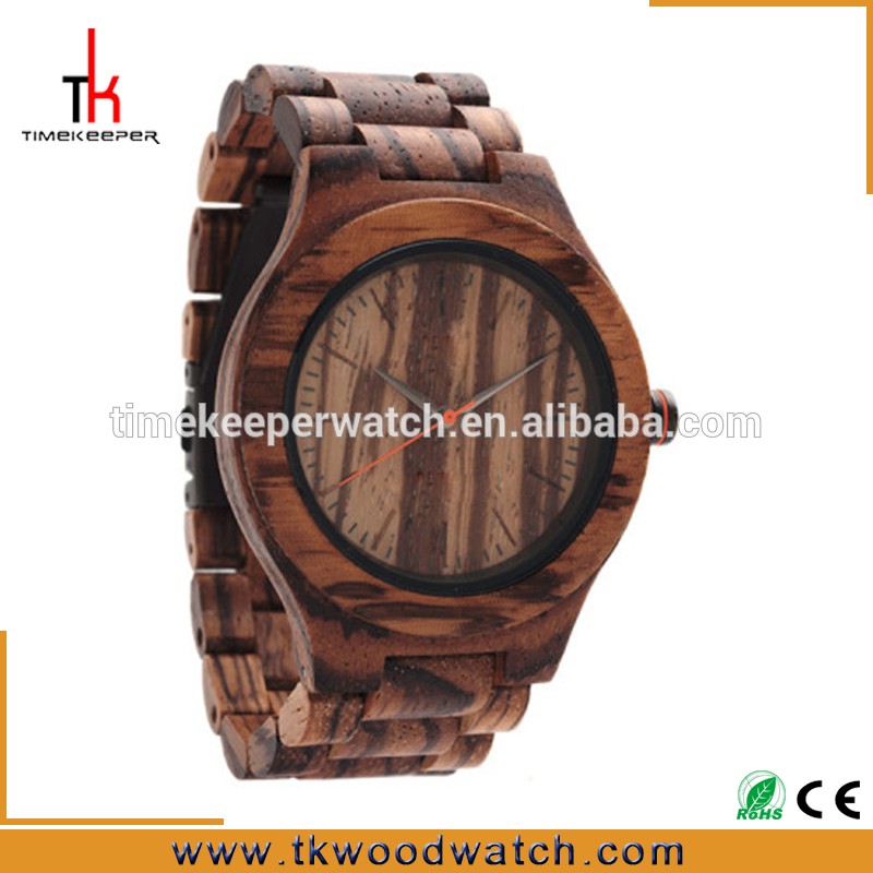 Amazon Hot selling China Factory price Japan movement wood grain watch