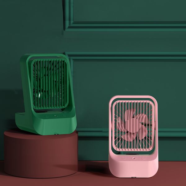 Lightweight Mini Rechargeable Table Fan With 1200mAh High Capacity Battery Hotel Use