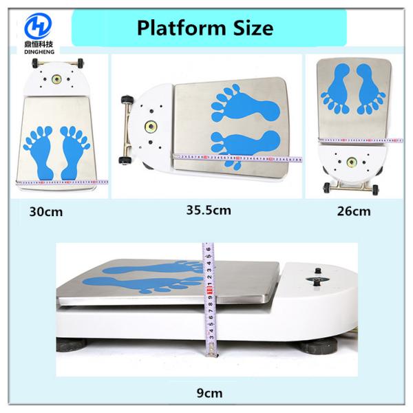 Digital BMI Scale Machine 200kg Rated Load Aluminum Alloy Structure Flexible To Move