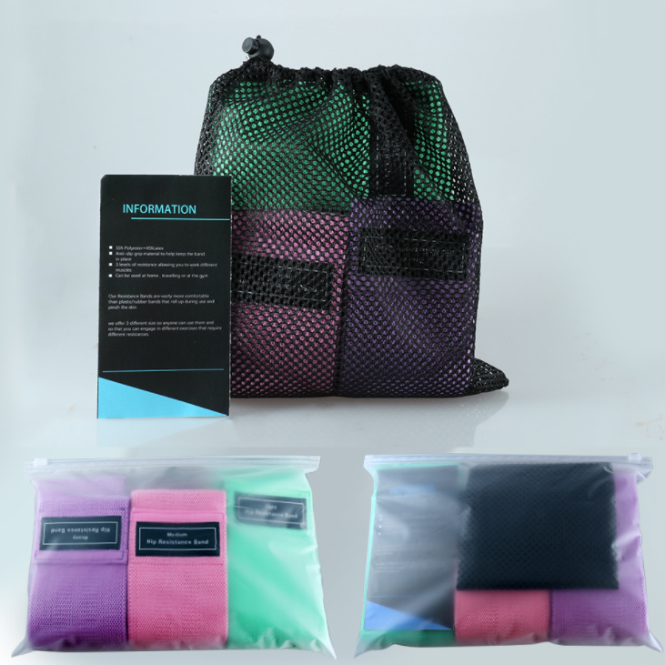 86CM 3 Set  Resistance Band And Tube 90LB Exercise Tube Resistance Band Fitness