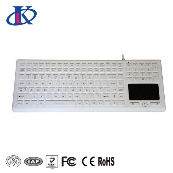 IP68 Waterproof Keyboard With 122 Keys Including 24 Function Keys And Numeric Keypad