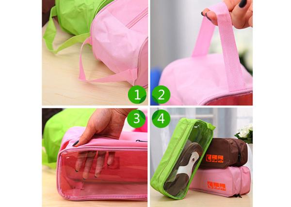 Travel storage bag sunroof visible shoes storage bag waterproof breathable shoes bag