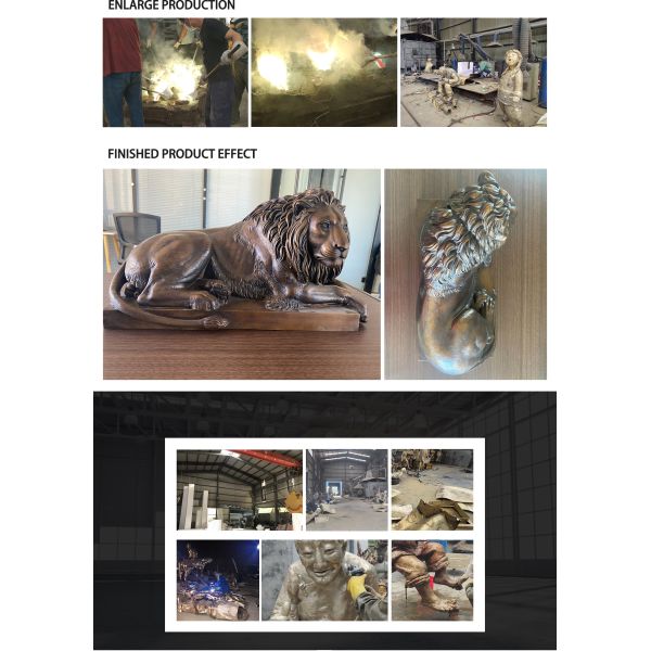 Outdoor Large Retro-style Bronze Eagle Sculpture