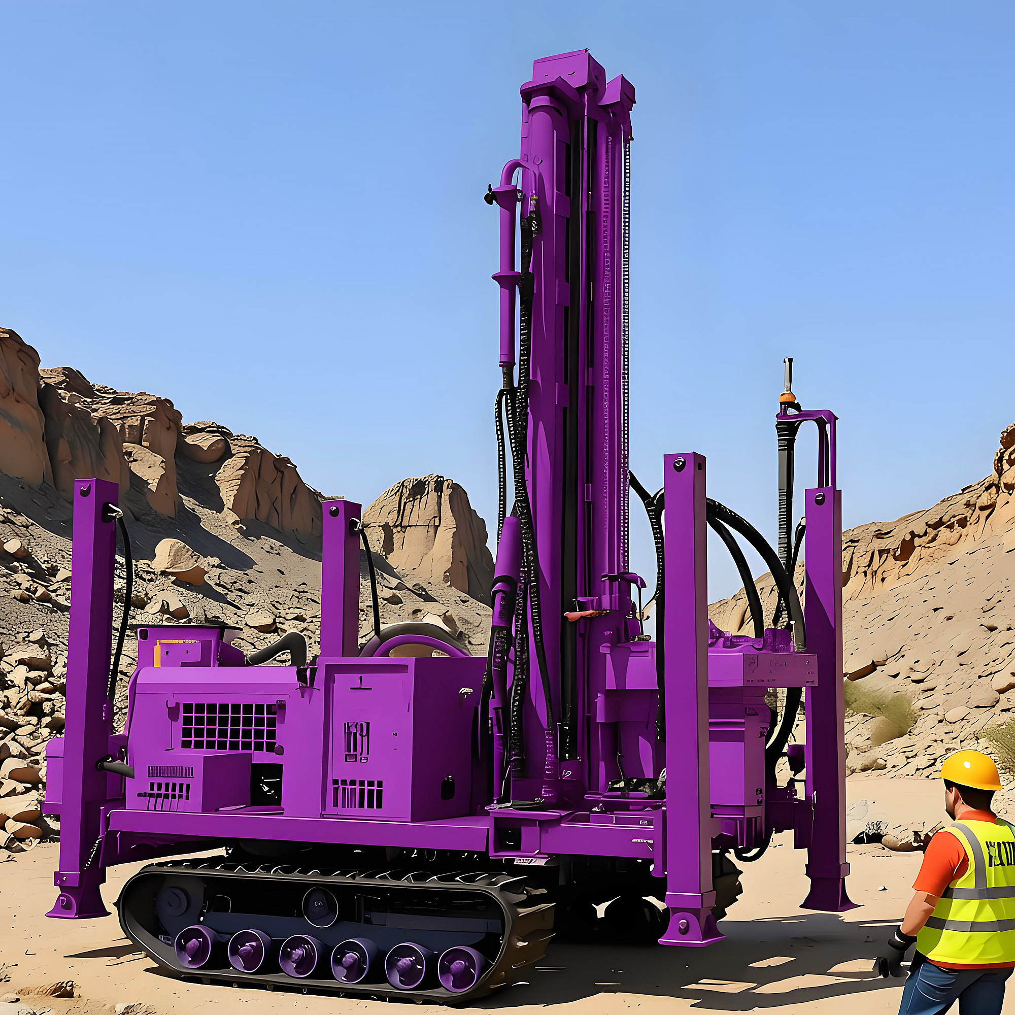 Hydraulic Soil Investigation Drilling Rig Fast Drilling Speed Geological Exploration Portable Soil Drilling Rig