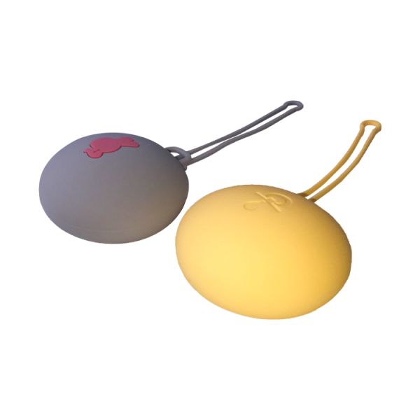 Silicone Baby Teether Baby Pacifier Container Anti Dropping  Bpa Free Baby Pacifier Clip Holder