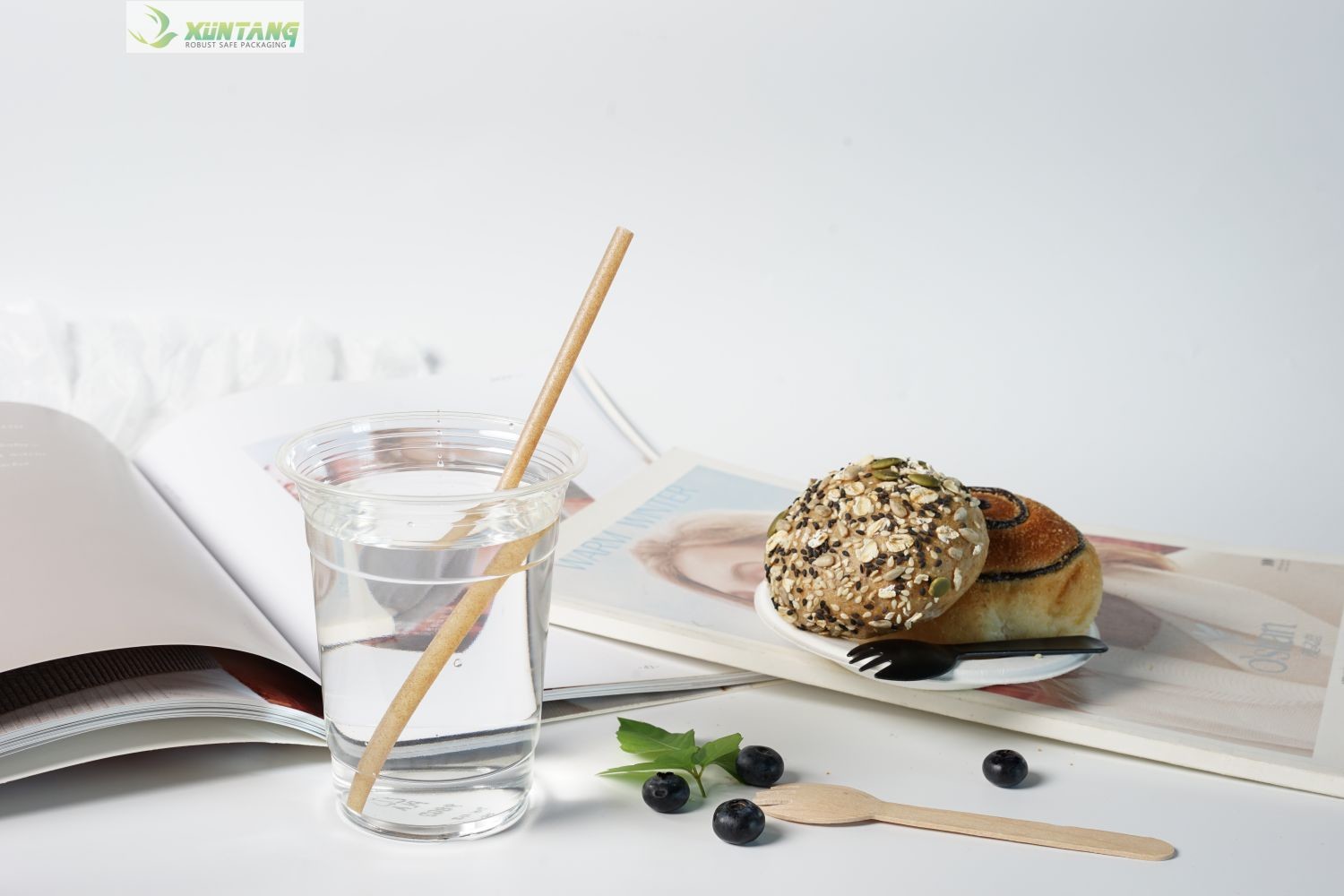 Чашки партии 16 унций Biodegradable с крышками 90mm