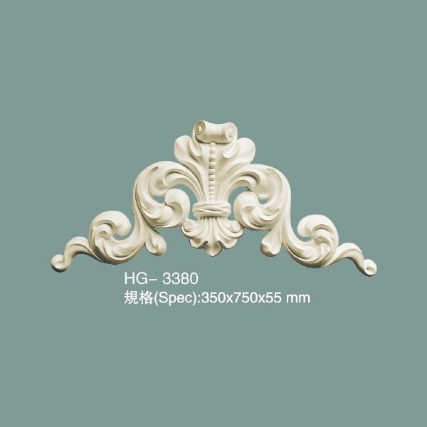 Decorative Wall Ornamental Moulding Polyurethane Decor Onlay Scroll HG-3380