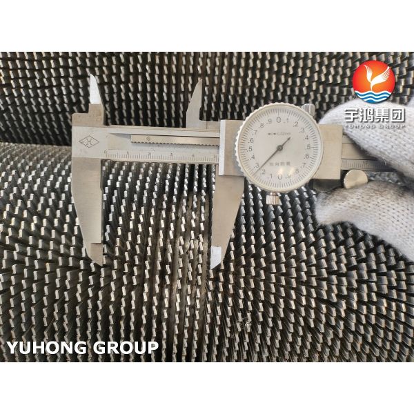 ASTM A312 TP304H Serrated Fin Tube For Steam Boilers and Economizers