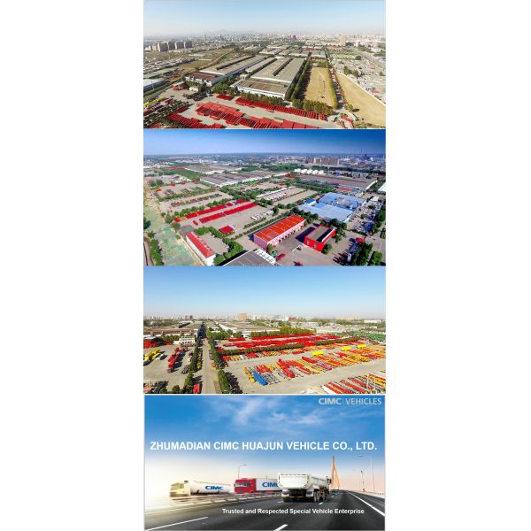 Top Design CIMC HUAJUN Stake Cargo Trailer with Double Box Fence Semi Trailer