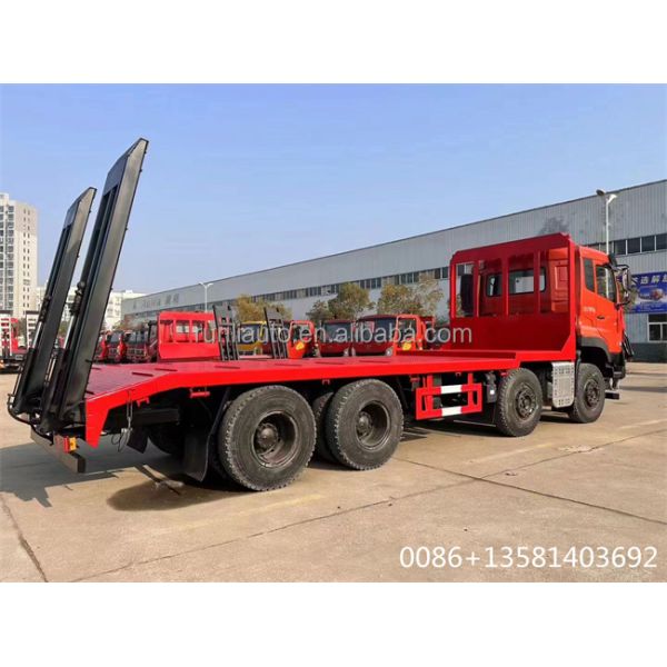 Dongfeng Vehicle Mounted Flat Bed Truck 20 Ton 8x4 Tow Truck Automatic Transmission Type