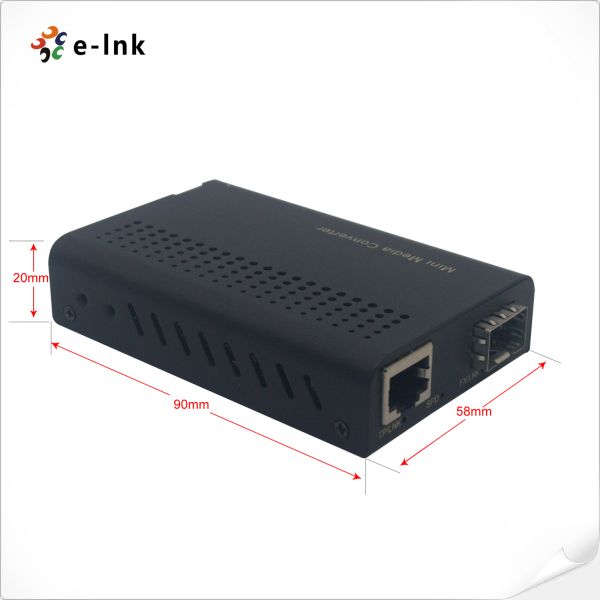 Fiber Gigabit Media Converter 10 / 100 / 1000Base-TX To 1000Base-SFP With DIP Switch