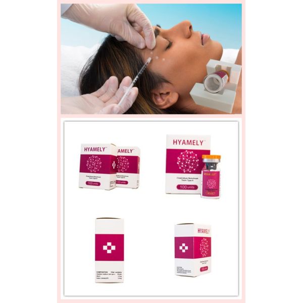 Datilografe 100 unidades anti enrugamentos toxina Botulinum Hyamely