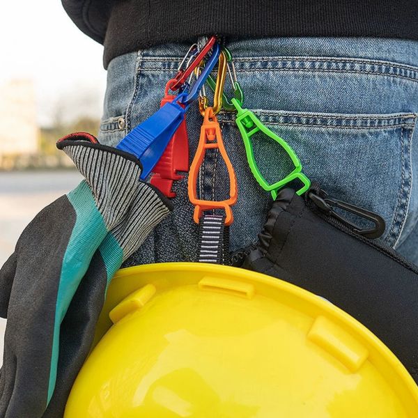 Оптовая торговля зажимами для перчаток безопасности металлический крючок пластиковые зажиматели для перчаток для работы