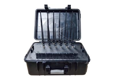 Faixas Handheld do jammer 12 do sinal do poder superior da mala de viagem para 2G/3G/4G LOJACK GPS WiFi