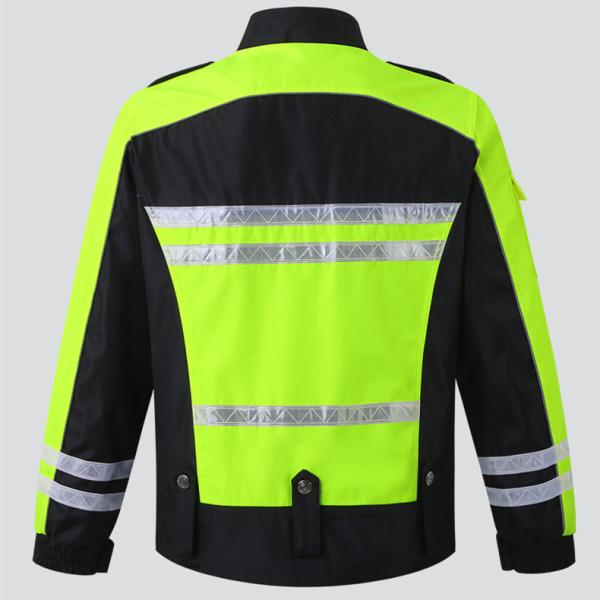 Motorcycle Riding Safety Reflective Raincoat Oxford Waterproof Fabric