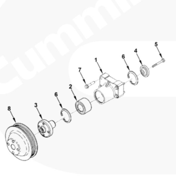 Steel Material Fan Support with Long Working Life for Diesel Engine Trucks and Forklifts