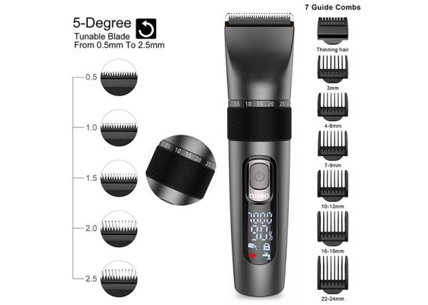 Waterproof Electric Cordless Hair Trimmer 10w Multifunctional For Men