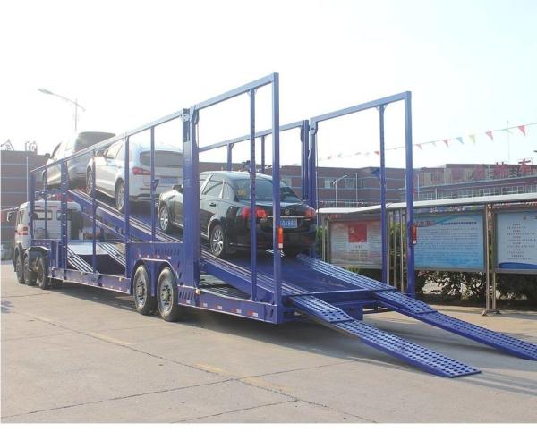 2 eixos elevação hidráulica de dois andares carro/SUV transportador caminhão reboque para carros transportador