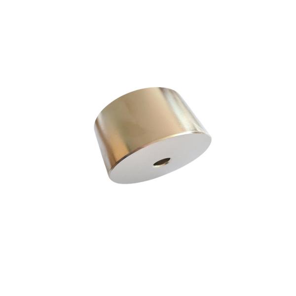 Round  Sintered Neodymium Disc Countersunk Hole Magnets With NiCuNi Coating