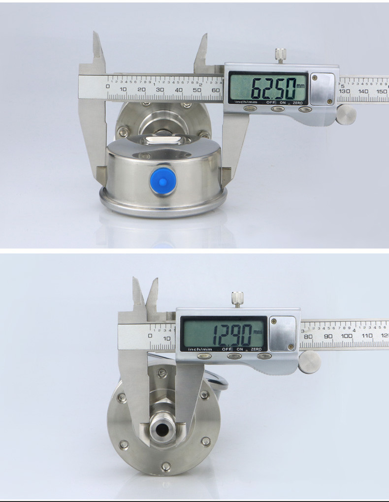 2.5 Precision Pressure Gauge with ZG1/4 Threaded Connection Diaphragm Seal Manometer