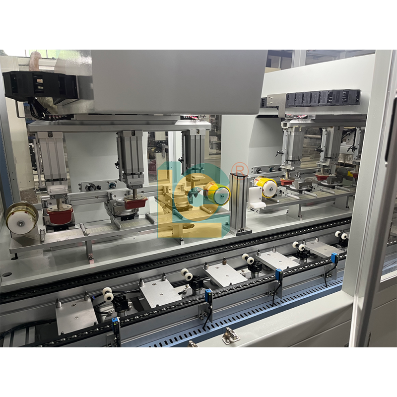 LC-PM6-150TAC 6-Color Closed Ink Cup Pad Printing Machine with Automatic Conveyor  High-Speed Industrial Printing Equipment