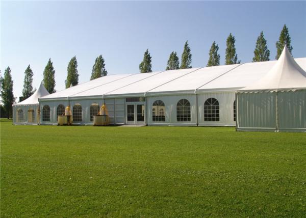 White Fabric Cover Heavy Duty Marquee Banquet Tent Strong Cold Resistance