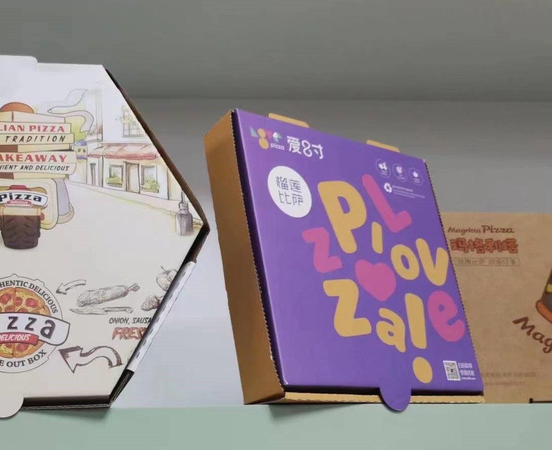 7/9/10/12 Inches Disposable Corrugated Pizza Boxes for Affordable and Quick Shipping