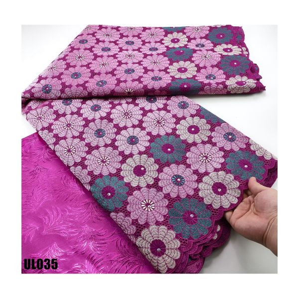 lafaya lace african  top quality swiss voile Silky Korean Cotton  lace fabric