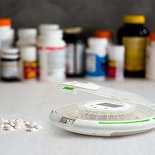 Portable Multifunctional Timing Alarm Clock Intelligent Electronic Medicine Box For Elderly Pill Storage Cases Reminder Feature