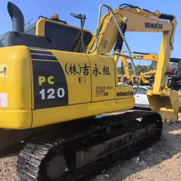 Komatsu PC120 Excavator 12Ton Mini Digger Hydraulic Crawler Used  Construction Farm