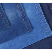 O índigo imprimiu o Spandex orgânico do algodão 2% da tela 98% da sarja de Nimes para o vestuário