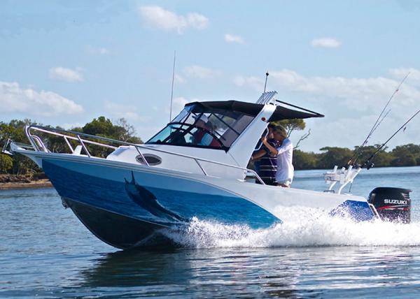 2.4m Beam Aluminum Center Console With Targa Offshore Yacht Corrosion Resistance