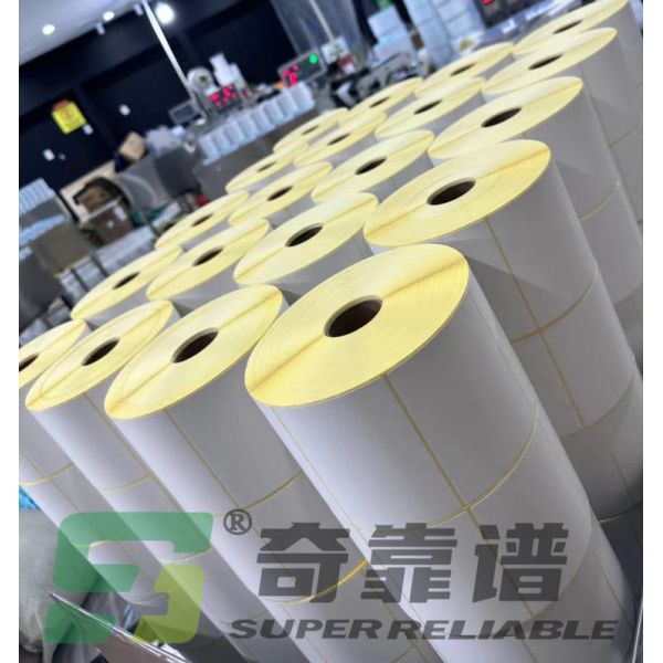 BPA Free Adhesive Thermal Paper Sticker Blank Thermal Label for Europe Market