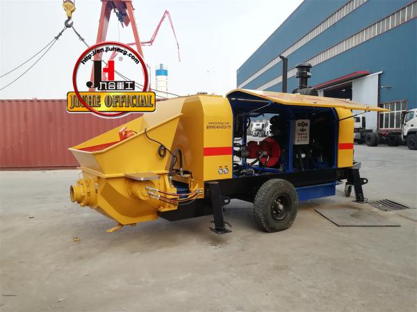 Diesel And Electric Power Type Tow Behind Trailer Stationary Station Concrete Pump Schwing Stetter Concrete Pumps