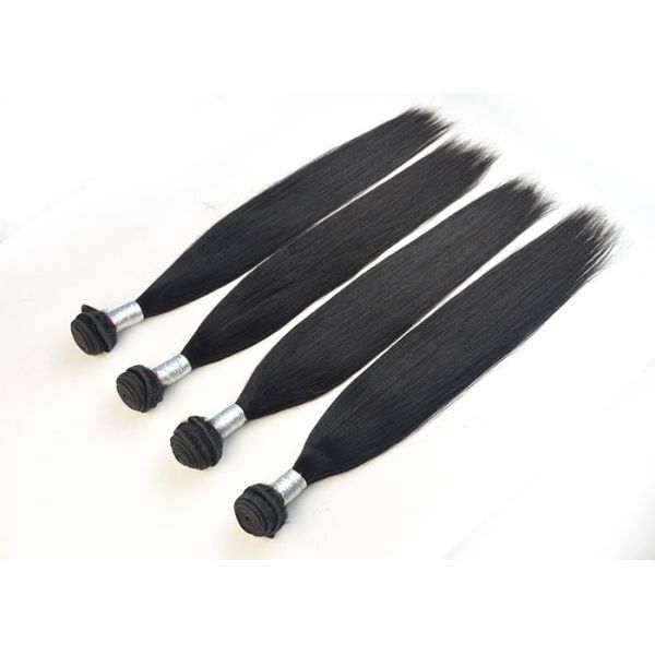 Unprocessed Virgin Peruvian Hair Extensions Silk Straight Style CE SGS