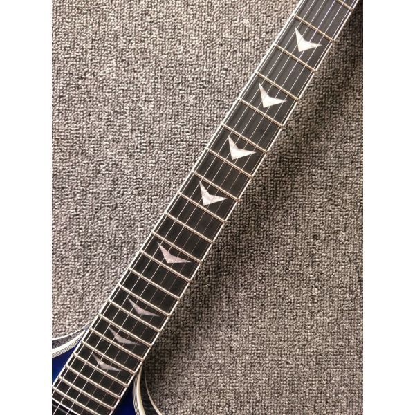 2017 custom kinds colors alien flying v guitar free shipping blueburst color ebony fretboard flying v electric guitar