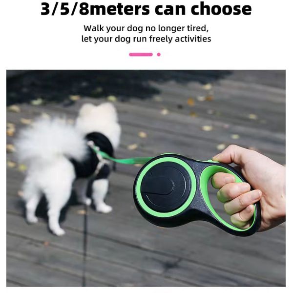 Cuerdas de tracción de estilo simple Perros de mascota ajustable correa multicolor