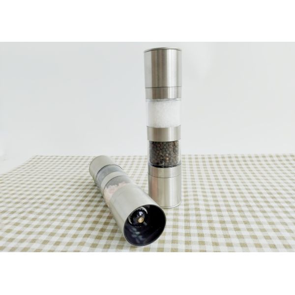 Dual Salt And Pepper Grinder Stainless Steel Pepper Mills